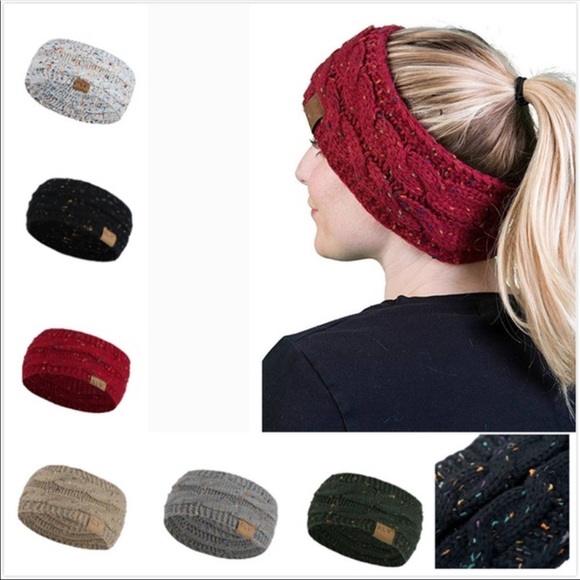 C.C Accessories - Knit ear warmer head bands in 4 different colors